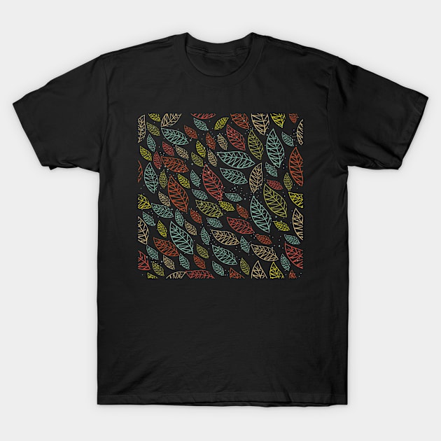 Leaves T-Shirt by Kristina Stellar Scandinavian Land